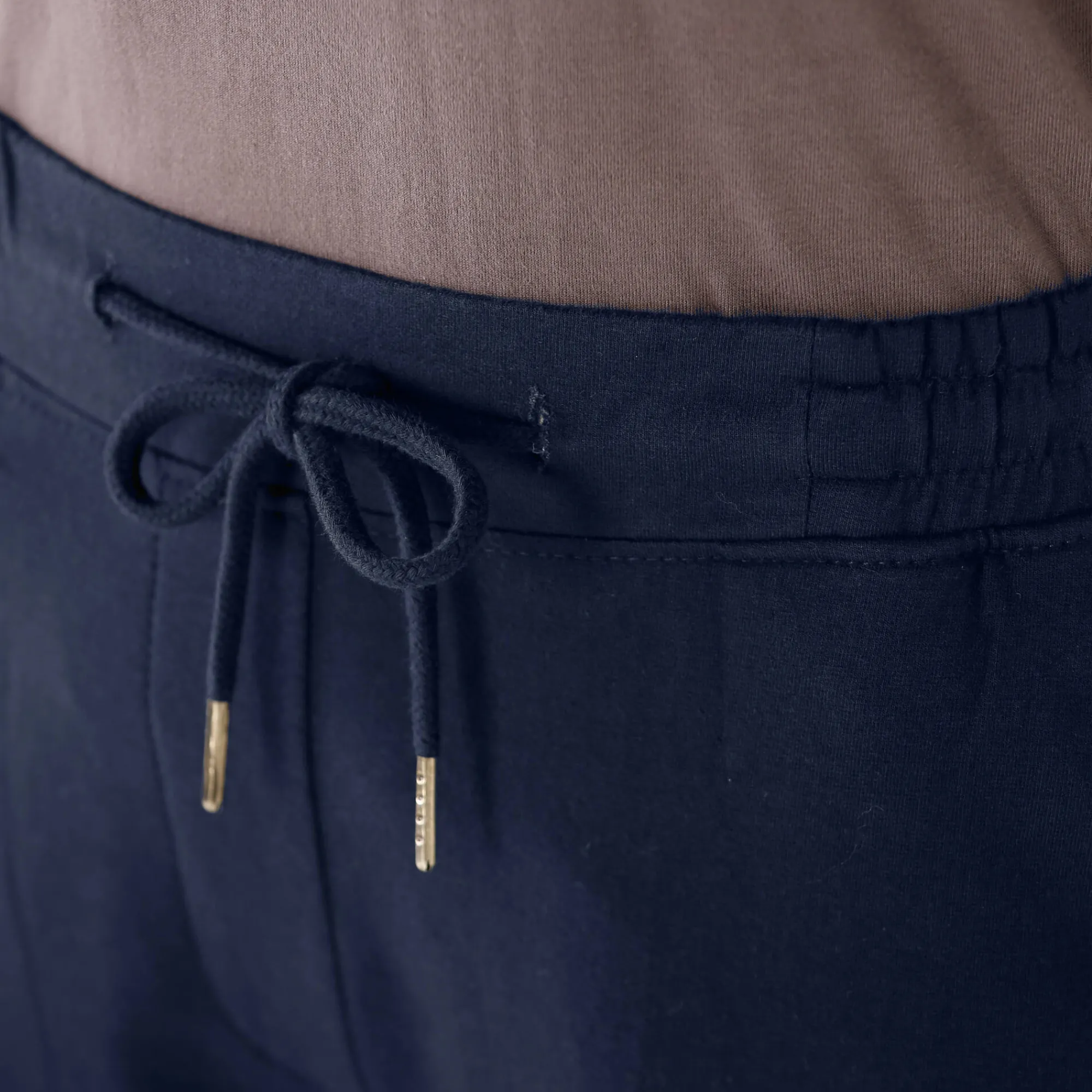 Broek<Blancheporte Joggpant in molton met elastische taille marine