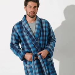 Pyjama En Kamerjas<Blancheporte Kamerjas Courtelle® blauw geruit