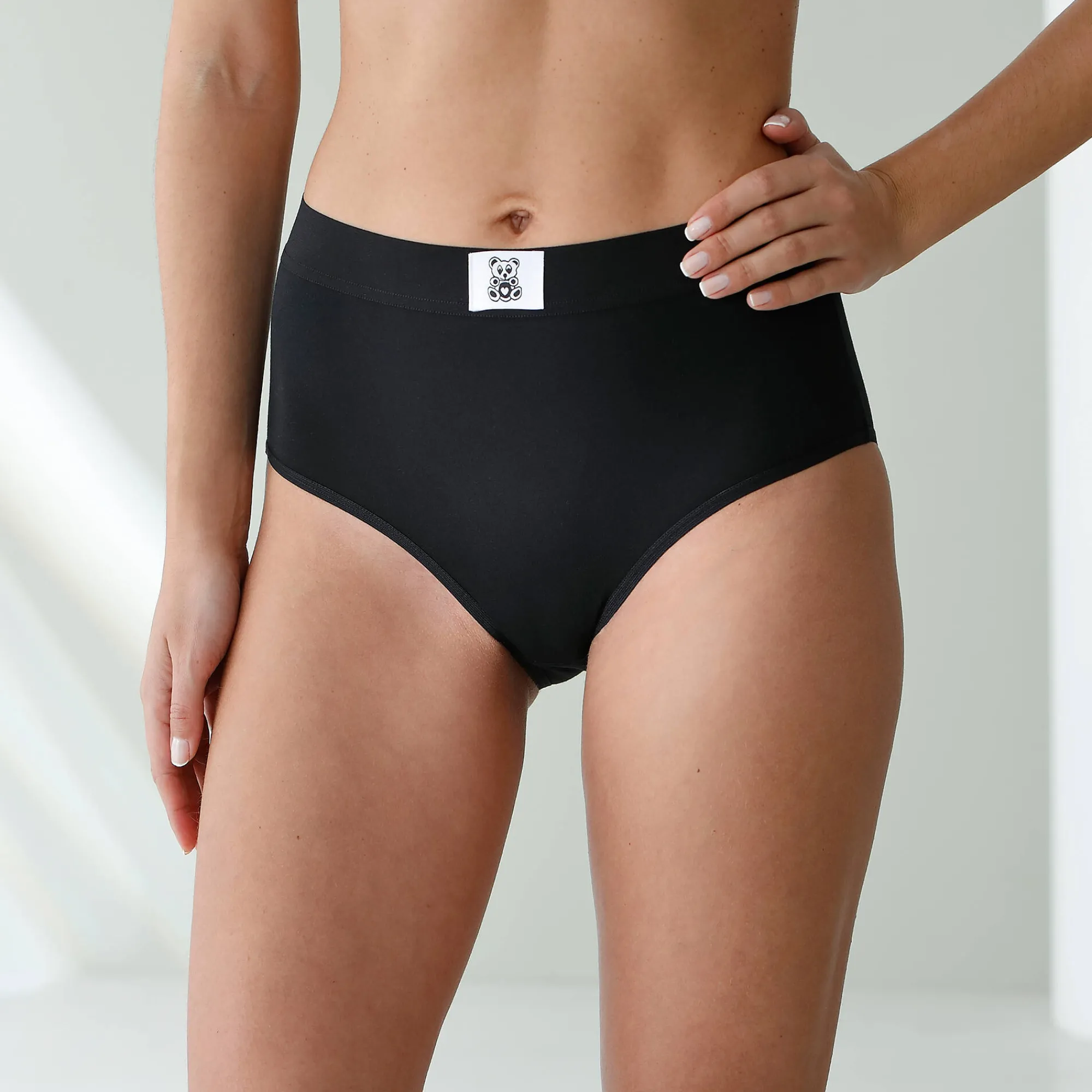 Slip En Shorty<Blancheporte Katoenen "beer" maxislip - set van 10 zwart