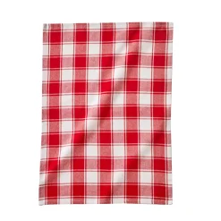 Droogdoek En Handdoek<Blancheporte Katoenen droogdoek met ingeweven ruiten - set van 3 rood