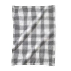 Droogdoek En Handdoek<Blancheporte Katoenen droogdoek met ingeweven ruiten - set van 3 grijs