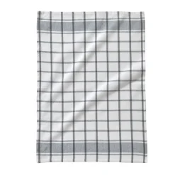 Droogdoek En Handdoek<Blancheporte Katoenen droogdoek met ingeweven ruiten - set van 3 grijs