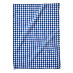 Droogdoek En Handdoek<Blancheporte Katoenen droogdoek met ingeweven ruiten - set van 3 blauw