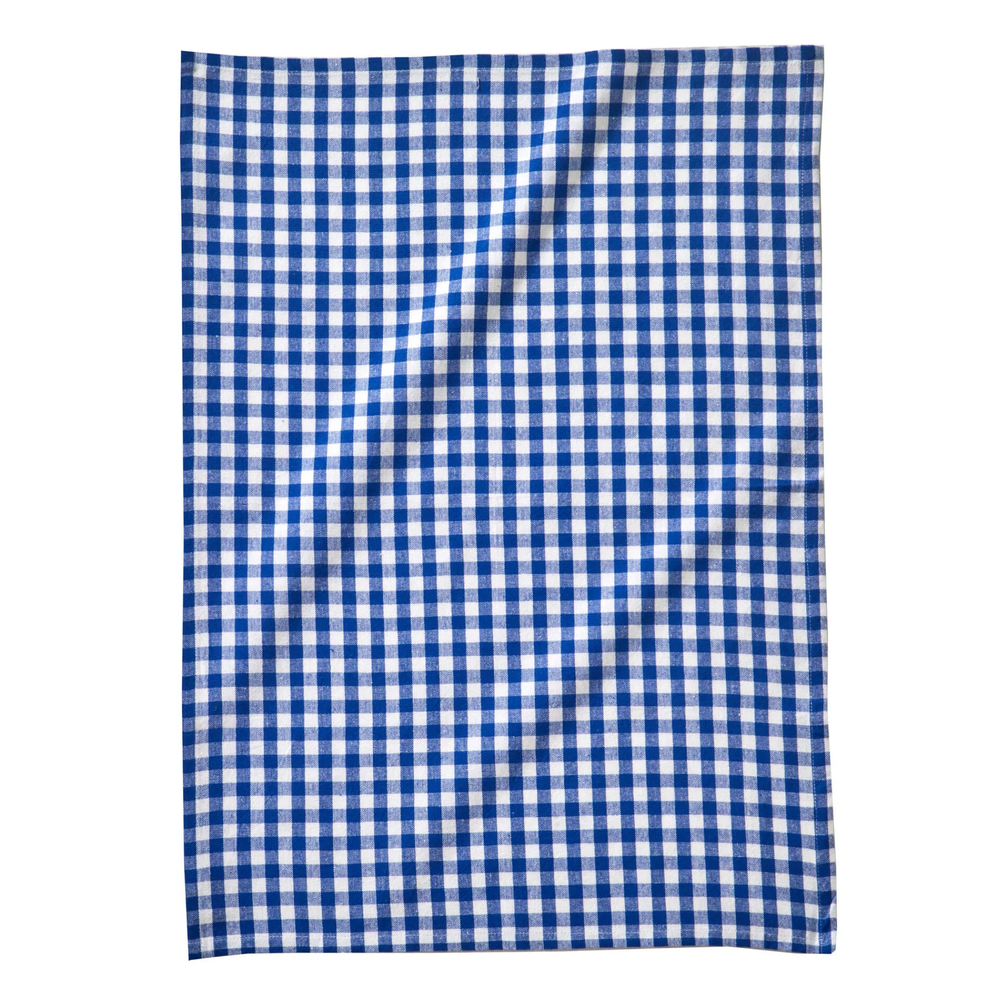 Droogdoek En Handdoek<Blancheporte Katoenen droogdoek met ingeweven ruiten - set van 3 blauw