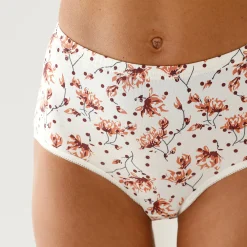Slip En Shorty<Blancheporte Katoenen maxislip in effen en bloemenprint - set van 7 bordeaux / marine