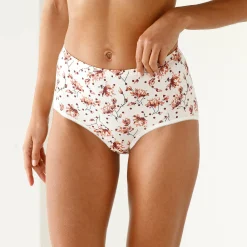Slip En Shorty<Blancheporte Katoenen maxislip in effen en bloemenprint - set van 7 bordeaux / marine