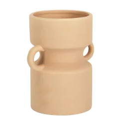 Decoratieartikel<Blancheporte Keramische vaas met 2 oren, hoogte 15,5 cm aarde