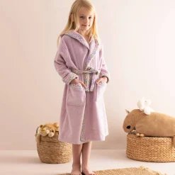 Badjas|Handdoek En Badlaken Kids<Colombine des petits Kinderbadjas met kap in katoenen badstof - 340 g/m² parma
