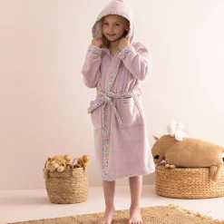 Badjas|Handdoek En Badlaken Kids<Colombine des petits Kinderbadjas met kap in katoenen badstof - 340 g/m² parma