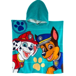 Badjas|Handdoek En Badlaken Kids<Patpatrouille Kinderbadponcho Paw Patrol®, katoenen badstof en velours - 320g/m2 smaragd