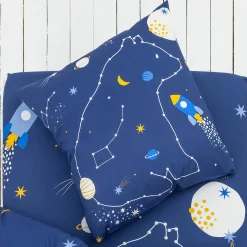 Bedlinnenset Kids|Bedlinnenset Kids<Colombine des petits Kinderbedlinnen Melkwegprint - Katoen marine
