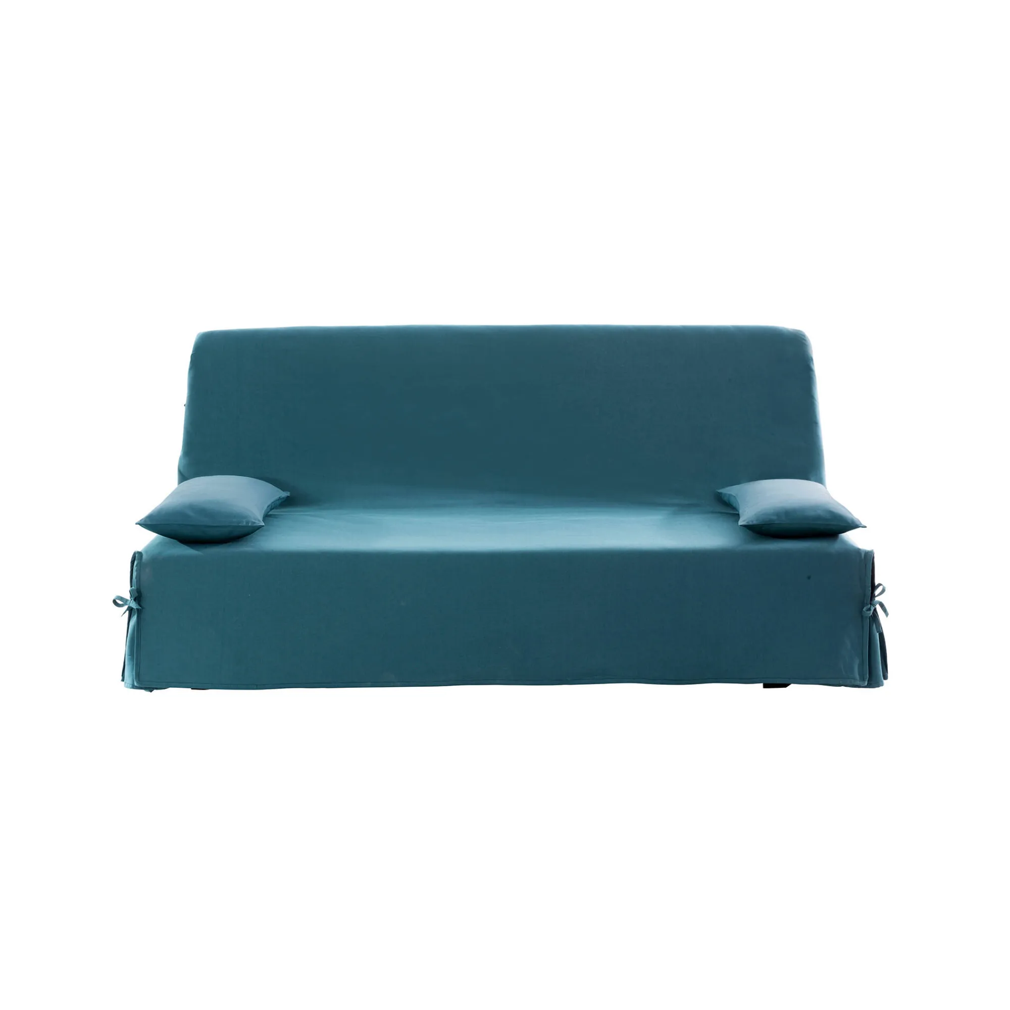 Zitbankhoes<Colombine Klikklakhoes in zeildoekstof blauw