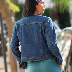 Jas En Mantel<Blancheporte Kort jasje in jeans stone