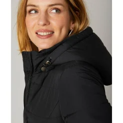Parka En Donsjas<Colors&Co Korte gewatteerde jas met ceintuur zwart