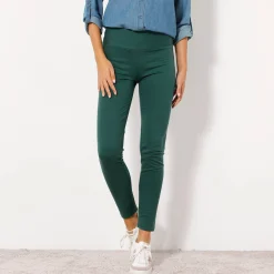 Legging<Blancheporte Koudewerende legging met hoge taille dennengroen
