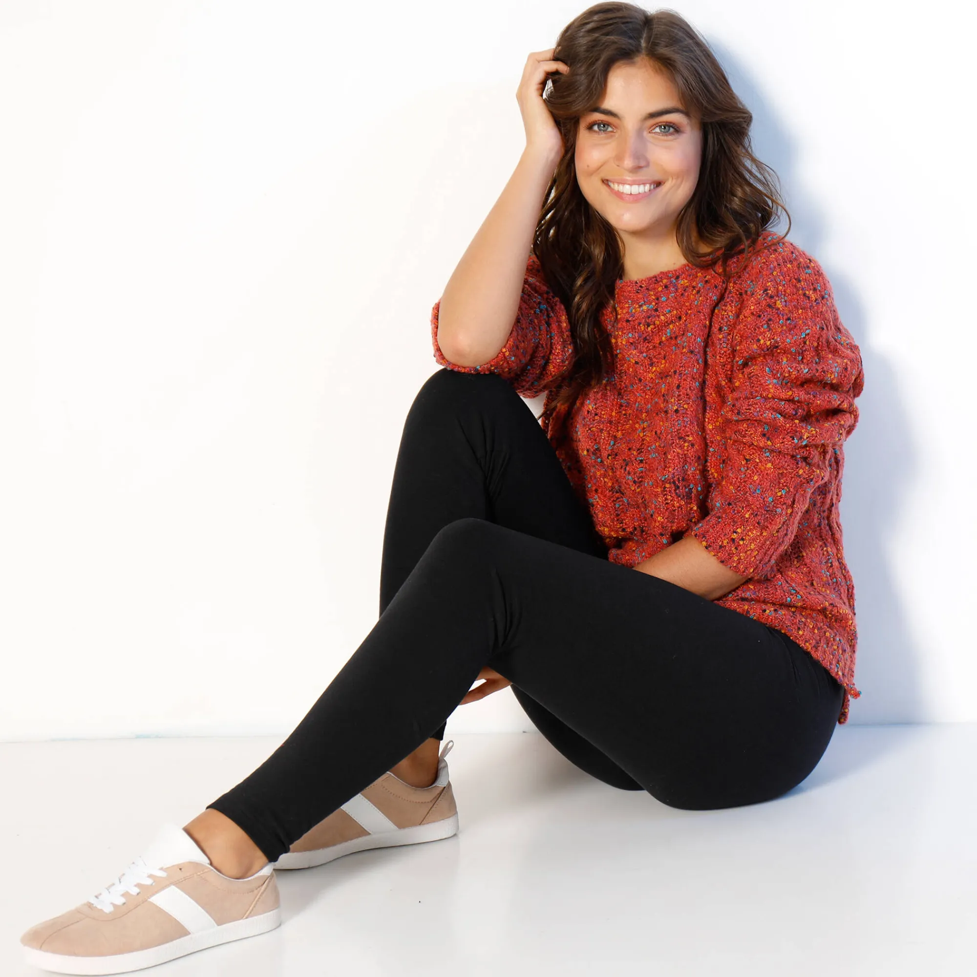 Legging<Blancheporte Koudewerende legging met hoge taille zwart