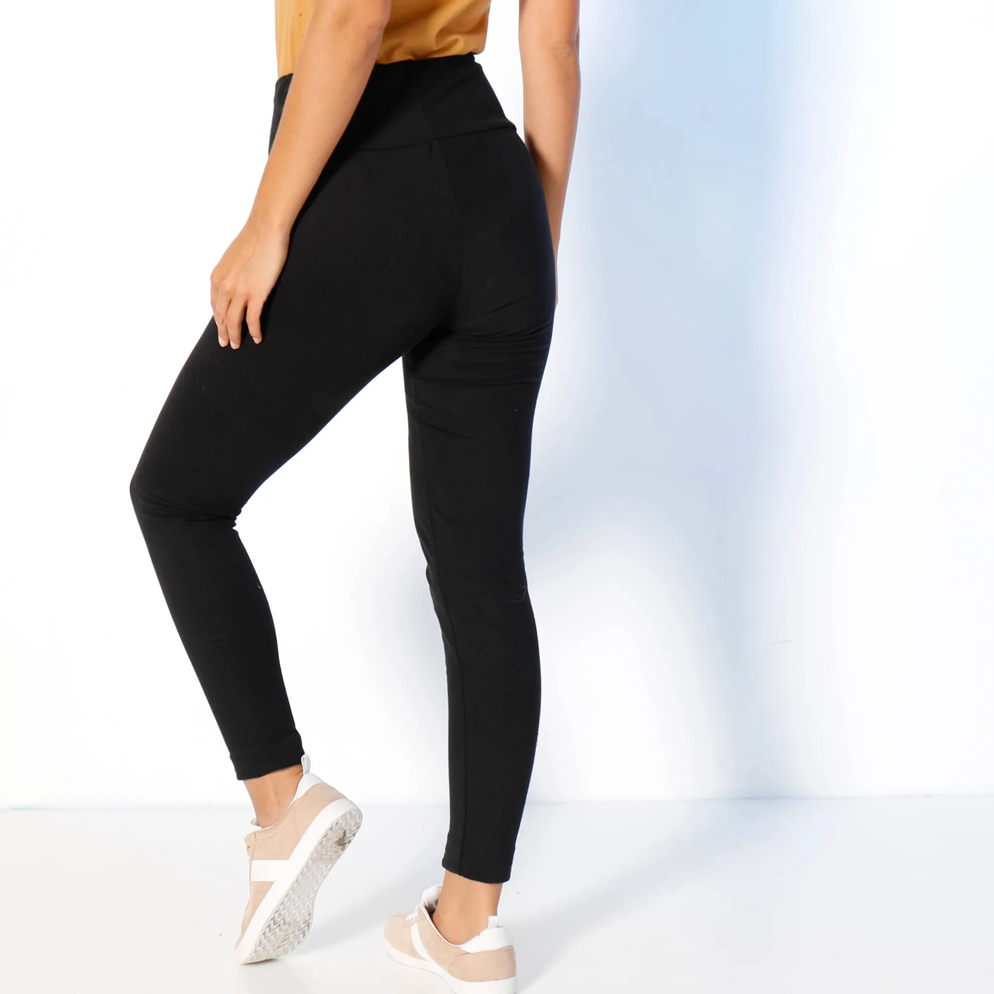Legging<Blancheporte Koudewerende legging met hoge taille zwart