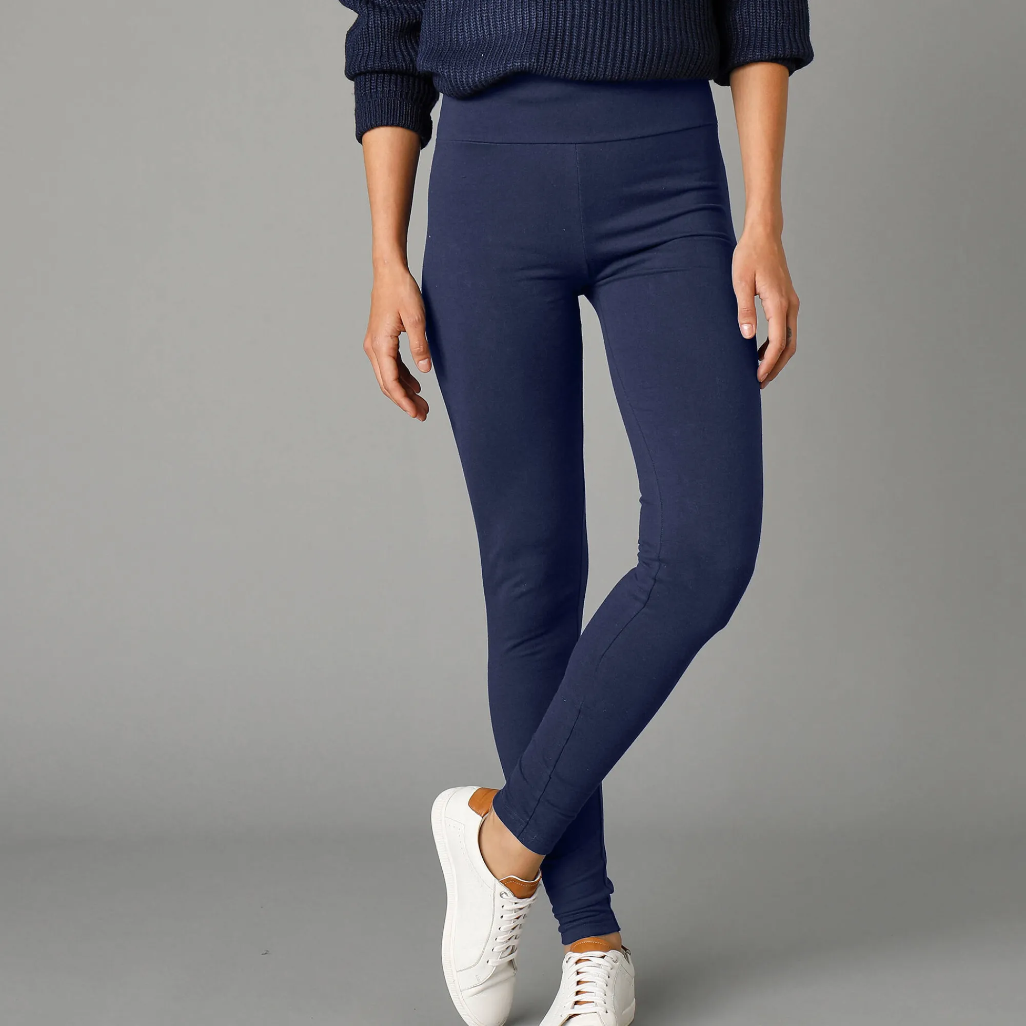 Legging<Blancheporte Koudewerende legging met hoge taille marine