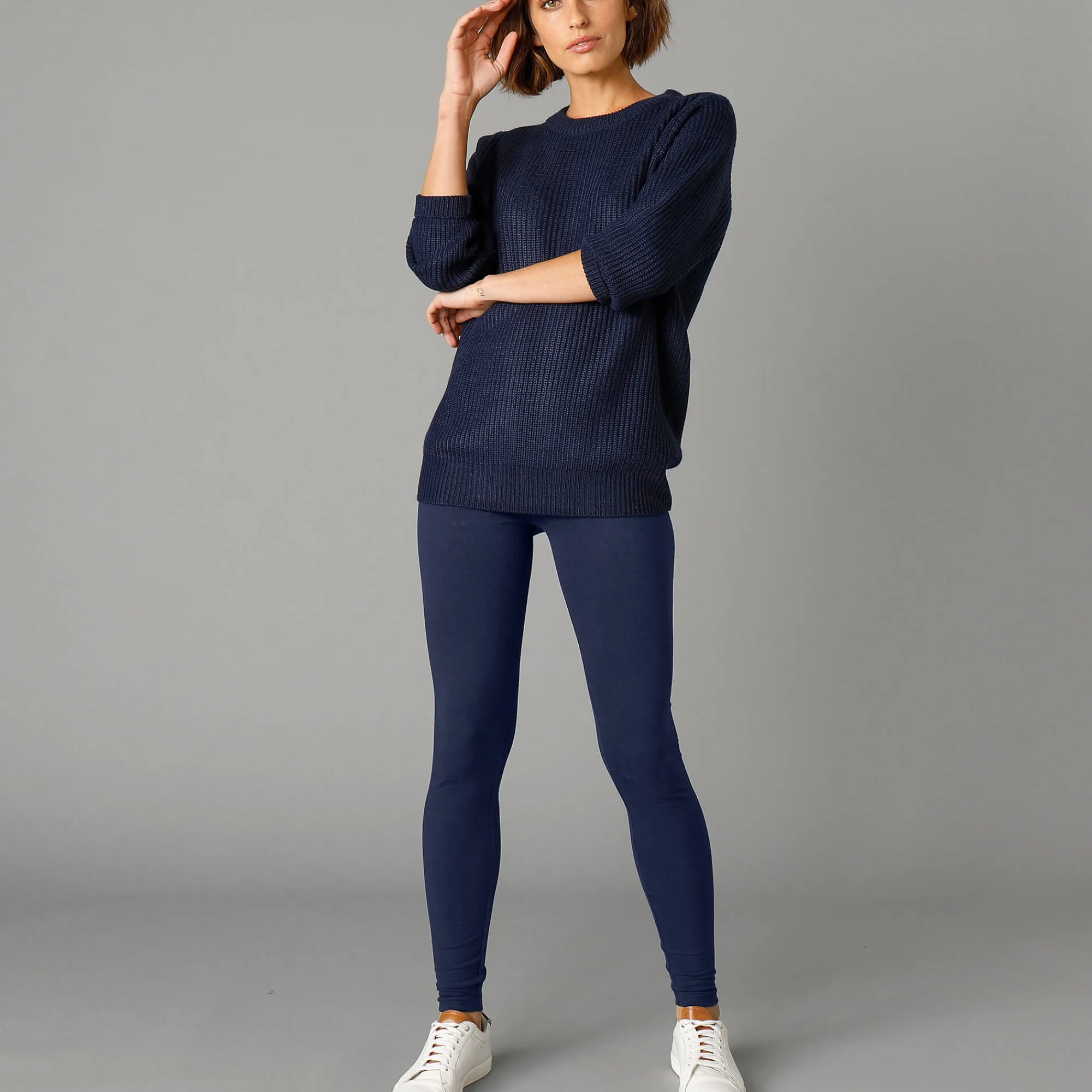 Legging<Blancheporte Koudewerende legging met hoge taille marine