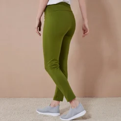 Legging<Blancheporte Koudewerende legging met hoge taille olijfgroen