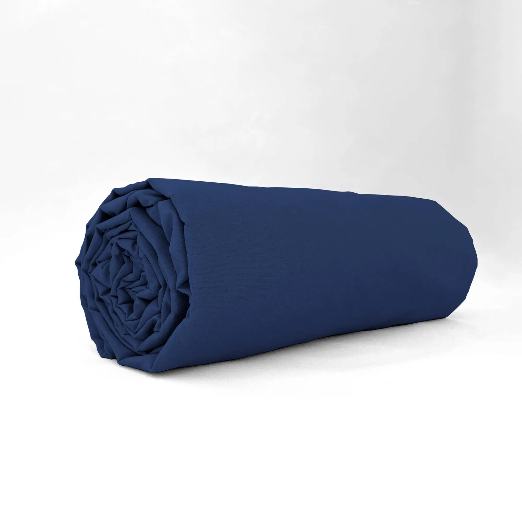 Hoeslaken<Blancheporte Krimpvrij hoeslaken in effen katoen blauw