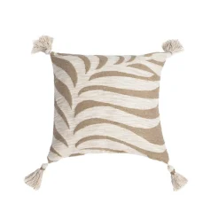 Kussen<Blancheporte Kussen in jacquardweefsel wit / naturel