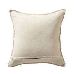 Kussen<Blancheporte Kussen met bladerenprint beige / marine
