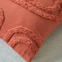 Kussen<Blancheporte Kussen met getufte bogen terracotta