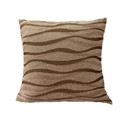 Kussenhoes<Blancheporte Kussenhoes in bedrukte jacquard - set van 2 chocolade