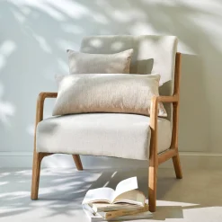 Kussenhoes<Blancheporte Kussenhoes in chenille - set van 2 taupe