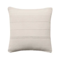 Kussenhoes<Blancheporte Kussenhoes in effen katoen met artisanaal weefsel - set van 2 ecru