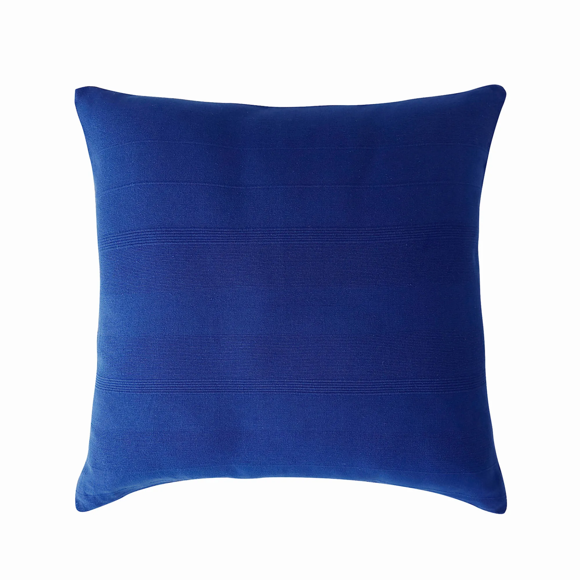 Kussenhoes<Blancheporte Kussenhoes in effen katoen met artisanaal weefsel - set van 2 blauw