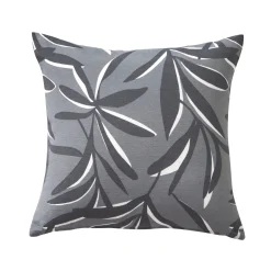 Kussenhoes<Blancheporte Kussenhoes met bladerenprint grijs