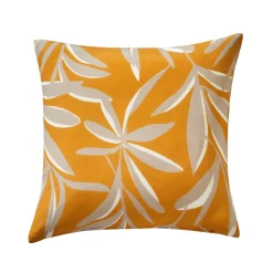 Kussenhoes<Blancheporte Kussenhoes met bladerenprint honing