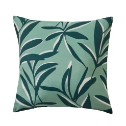 Kussenhoes<Blancheporte Kussenhoes met bladerenprint amandel
