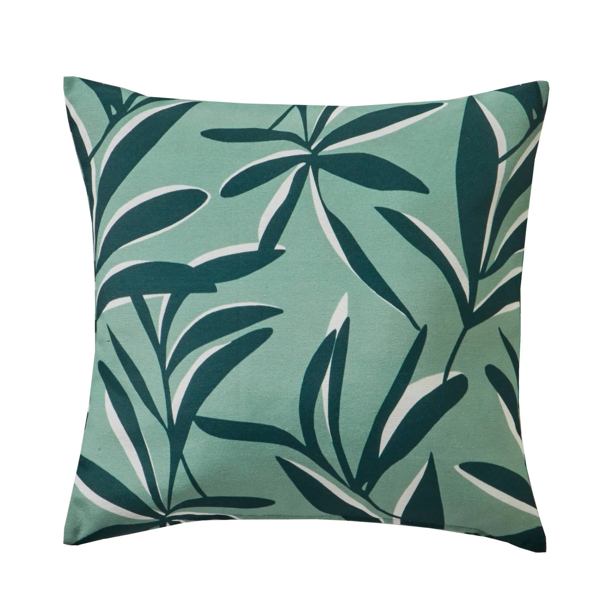 Kussenhoes<Blancheporte Kussenhoes met bladerenprint amandel