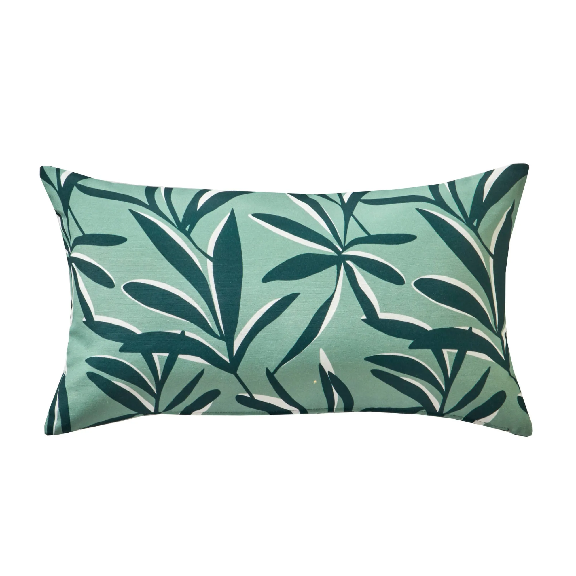 Kussenhoes<Blancheporte Kussenhoes met bladerenprint amandel