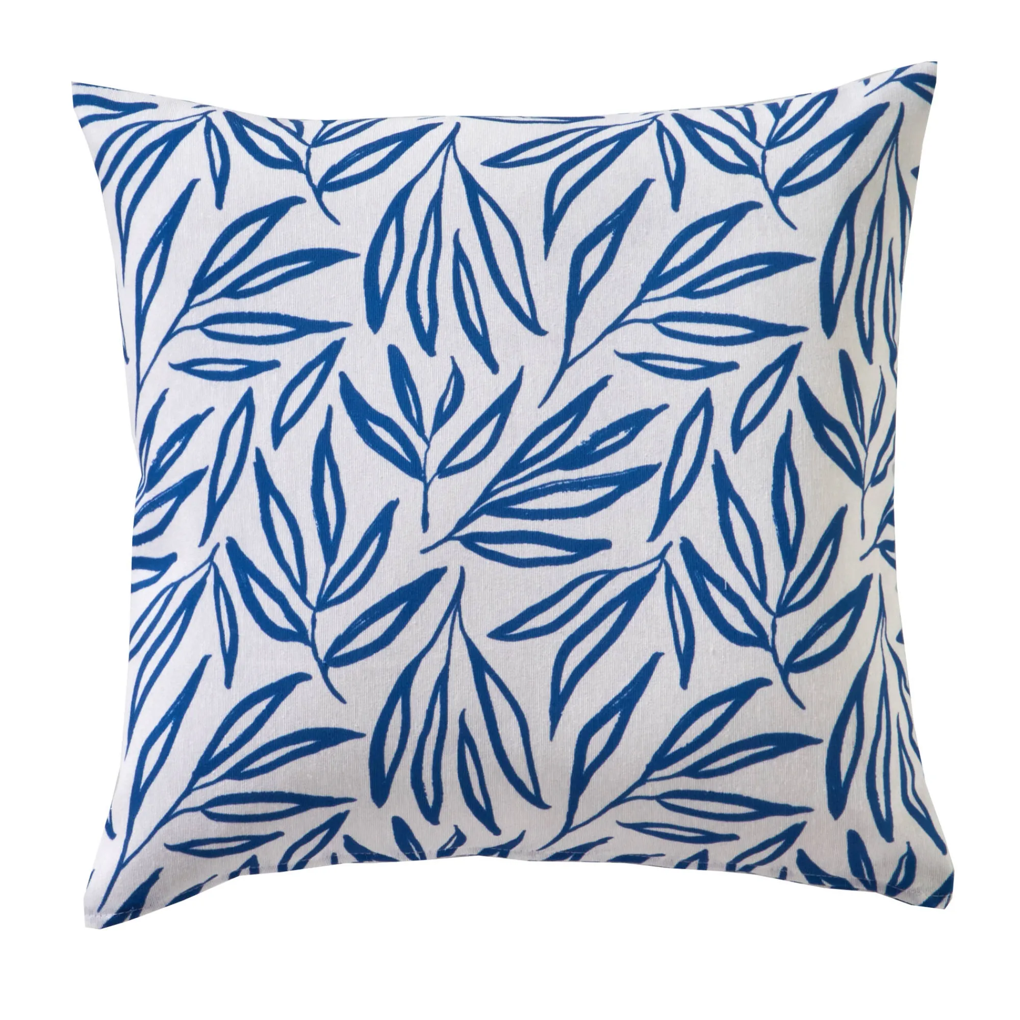 Kussenhoes<Blancheporte Kussenhoes met bladerenprint Madère - set van 2 blauw