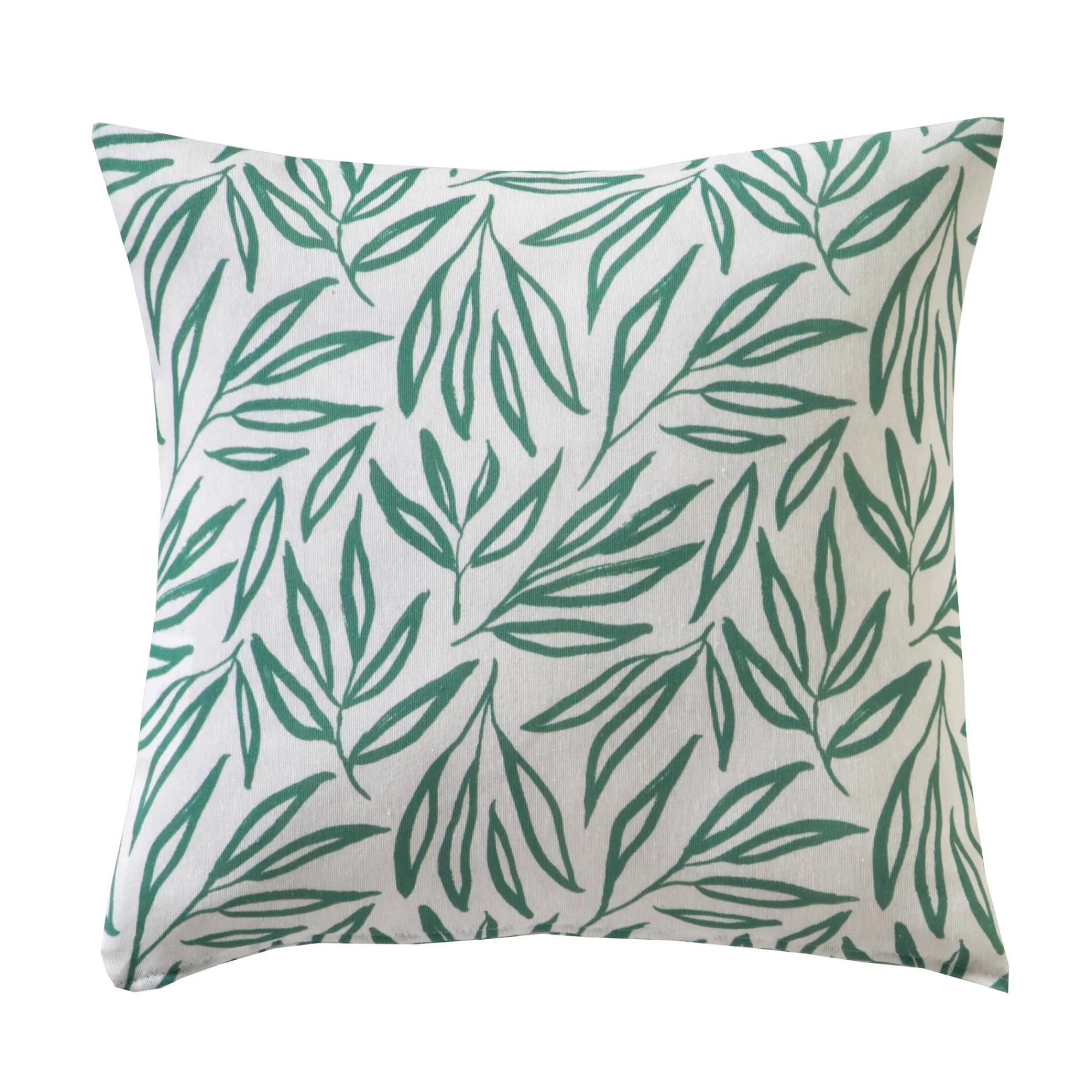 Kussenhoes<Blancheporte Kussenhoes met bladerenprint Madère - set van 2 groen