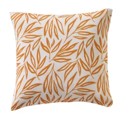 Kussenhoes<Blancheporte Kussenhoes met bladerenprint Madère - set van 2 oker
