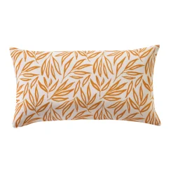 Kussenhoes<Blancheporte Kussenhoes met bladerenprint Madère - set van 2 oker