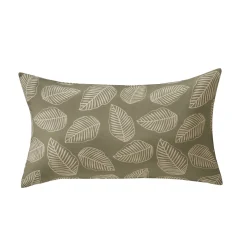 Kussenhoes<Blancheporte Kussenhoes met kleine bladerenprint - set van 2 groen