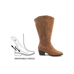 Laarzen|Schoenen<Gabylou Laarzen in santiagstijl IRINA VARIO 2XL taupe