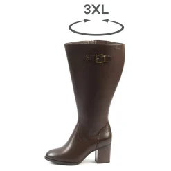 Laarzen|Schoenen<Gabylou Laarzen met hakken ROMY VARIO 3XL bruin