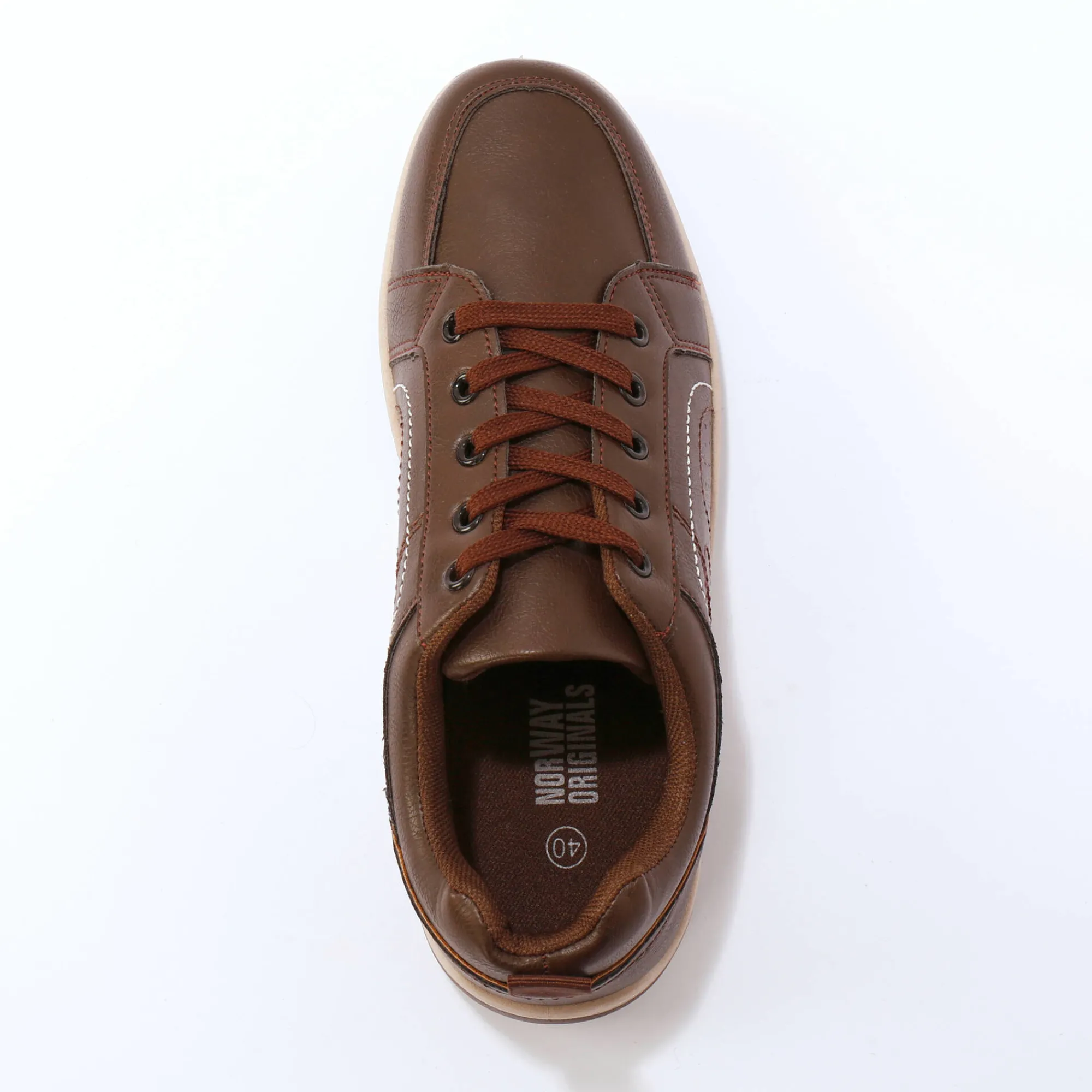 Schoenen|Schoenen Heren<Blancheporte Lage sneakers met veters bruin