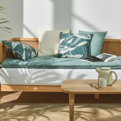 Vloerkussen<Blancheporte Lang, effen zitkussen voor zitbank eucalyptus