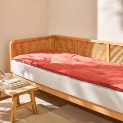 Vloerkussen<Blancheporte Lang, effen zitkussen voor zitbank terracotta