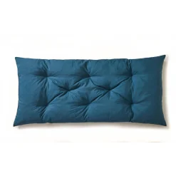 Vloerkussen<Blancheporte Lang vloerkussen met bladerenprint blauw