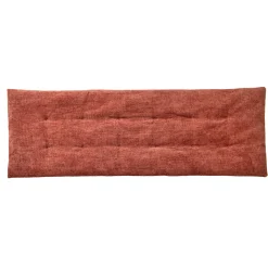 Vloerkussen<Blancheporte Lang zitbankkussen, chenilleweefsel blushroze