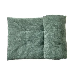 Vloerkussen<Blancheporte Lang zitbankkussen, chenilleweefsel groen